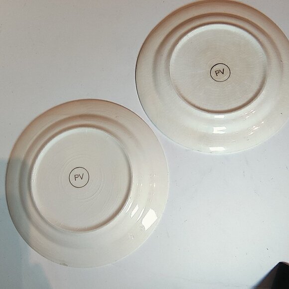 French Opera Plates, ' 2'  Signed dessert plates, Vintage. Limoges - Picture 4 of 4